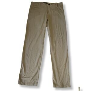 Hollas XFC Mens Khaki Golf Active Wear Athleisure Casual Preppy Nylon Pants